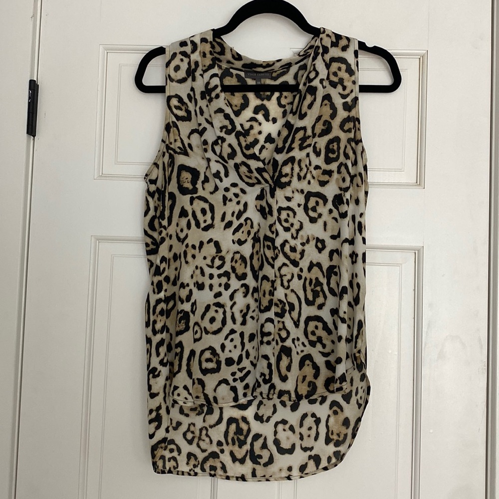 Vince Camuto Leopard Blouse